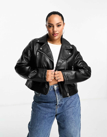 Curve Ultimate Faux Leather Biker Jacket
