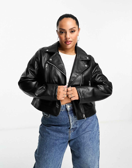 Curve Ultimate Faux Leather Biker Jacket