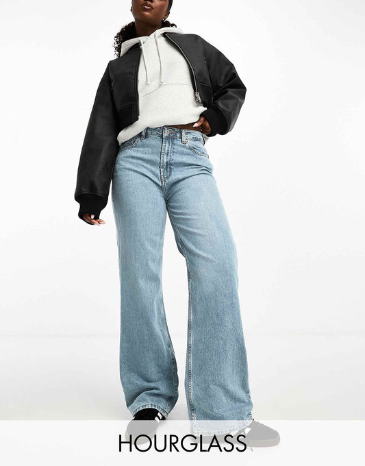 Hourglass Wide Leg Dad Jeans