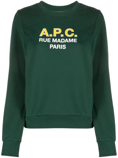 Madame Logo-Print Cotton Sweatshirt