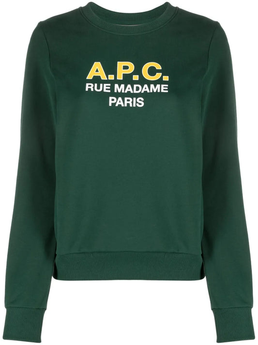 Madame Logo-Print Cotton Sweatshirt
