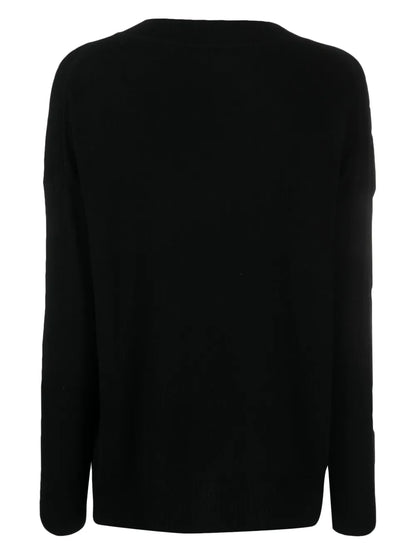 Long-Sleeve Fine-Knit Sweater