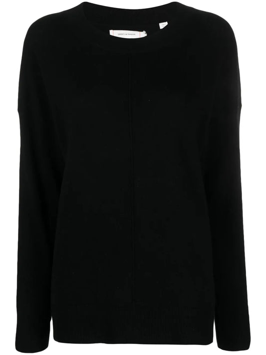 Long-Sleeve Fine-Knit Sweater
