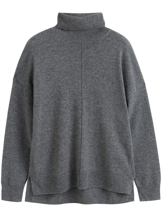 Roll-Neck Wool Blend Jumper