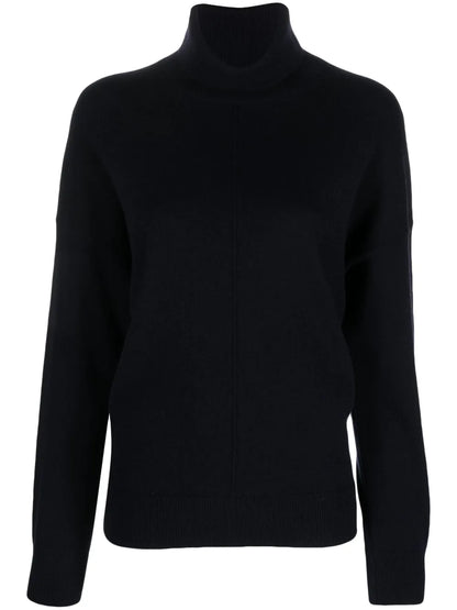 High-Neck Long-Sleeves Knit Sweater