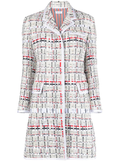 Single-Breasted Tweed Coat