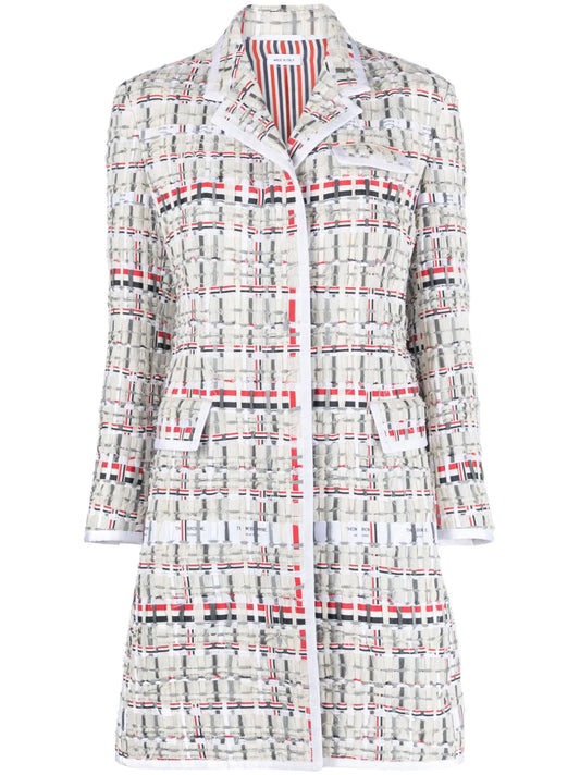 Single-Breasted Tweed Coat