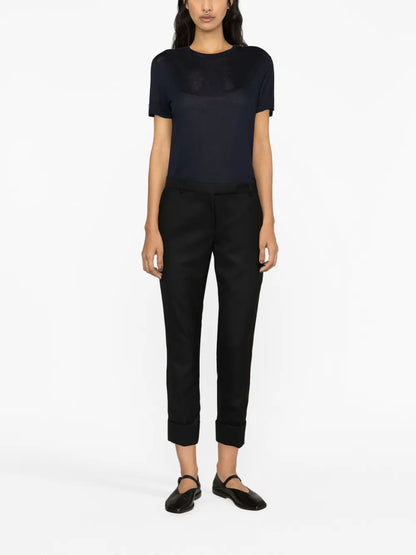 Cropped Tailored Trousers