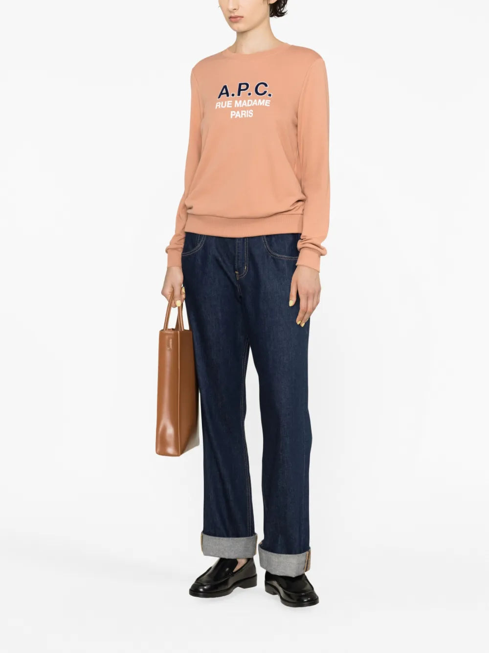 Madame Logo-Print Cotton Sweatshirt