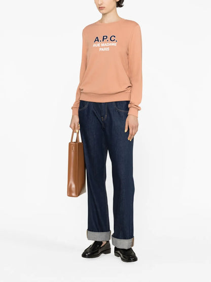 Madame Logo-Print Cotton Sweatshirt