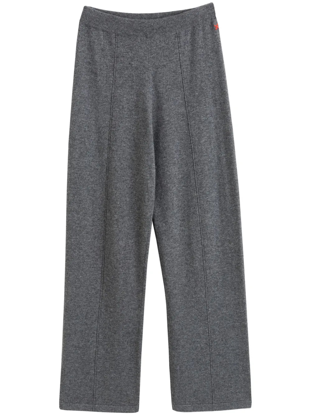 Wide-Leg Wool Blend Track Pants