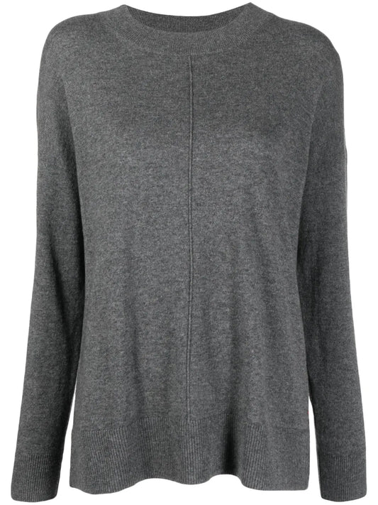 Long-Sleeve Fine-Knit Sweater