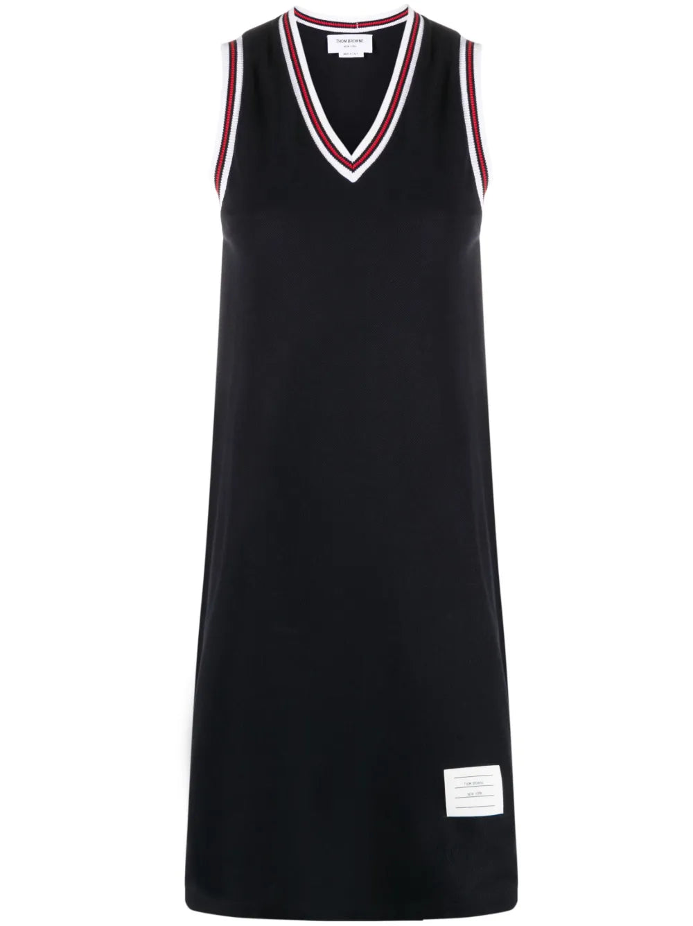 Rwb-Stripe Piqué Tennis Minidress