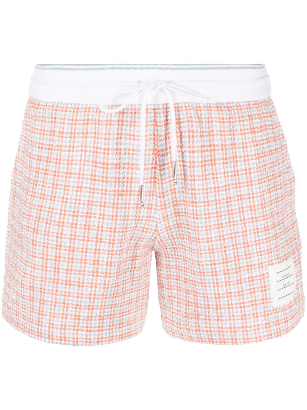 Checked Tweed Track Shorts