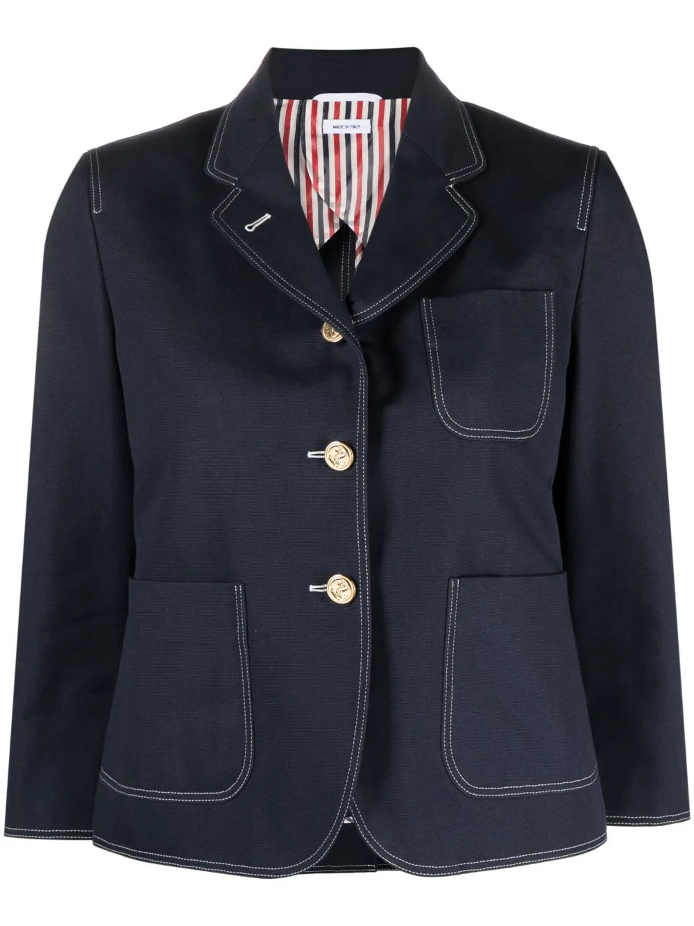 Sack-Patch Cropped Jacket