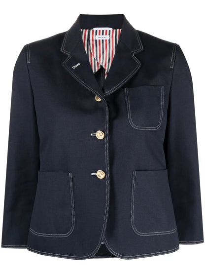 Sack-Patch Cropped Jacket