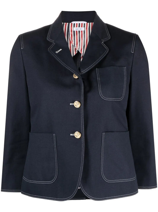 Sack-Patch Cropped Jacket