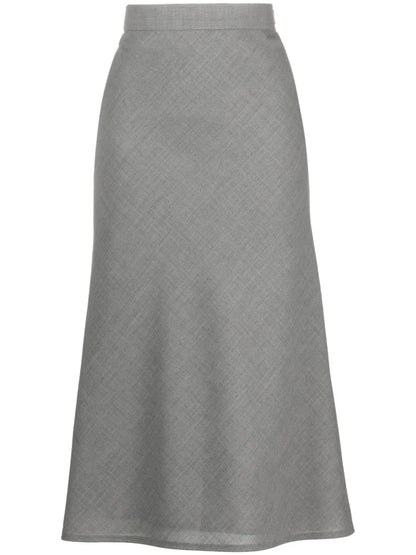 2-Ply Fresco Midi Skirt
