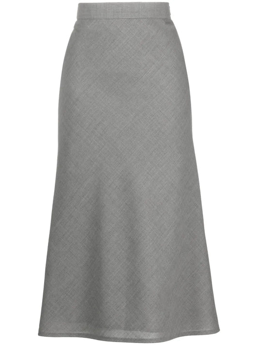 2-Ply Fresco Midi Skirt