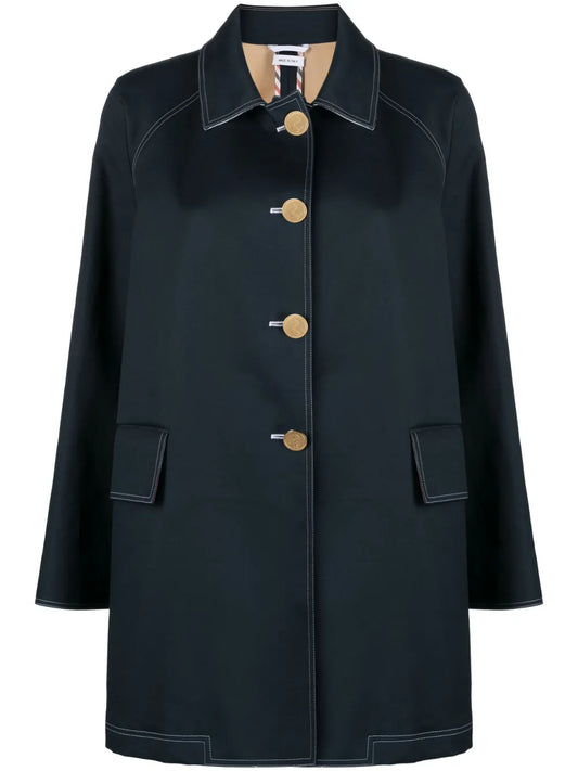 Rwb-Stripe Cropped Car Coat