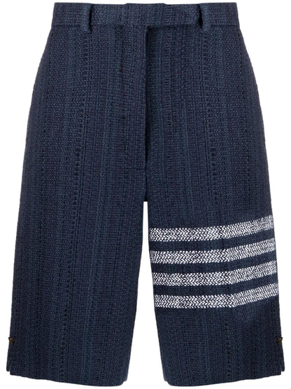 4-Bar Stripe High-Waisted Shorts