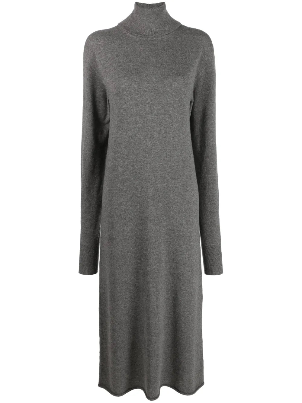 High-Neck Cashmere Knitted Dress