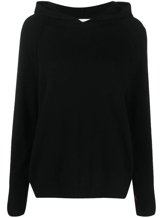 Fine-Knit Wool-Cashmere Hoodie