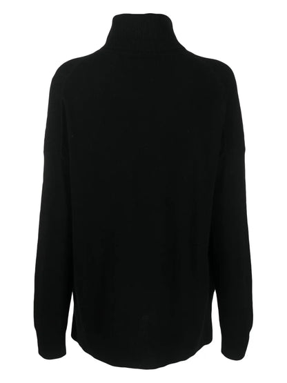 High-Neck Long-Sleeves Knit Jumper