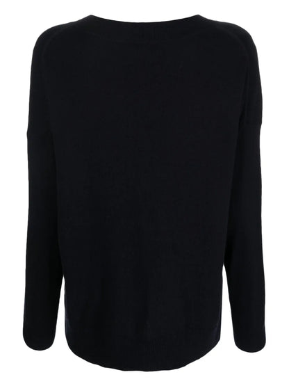 Long-Sleeve Fine-Knit Sweater