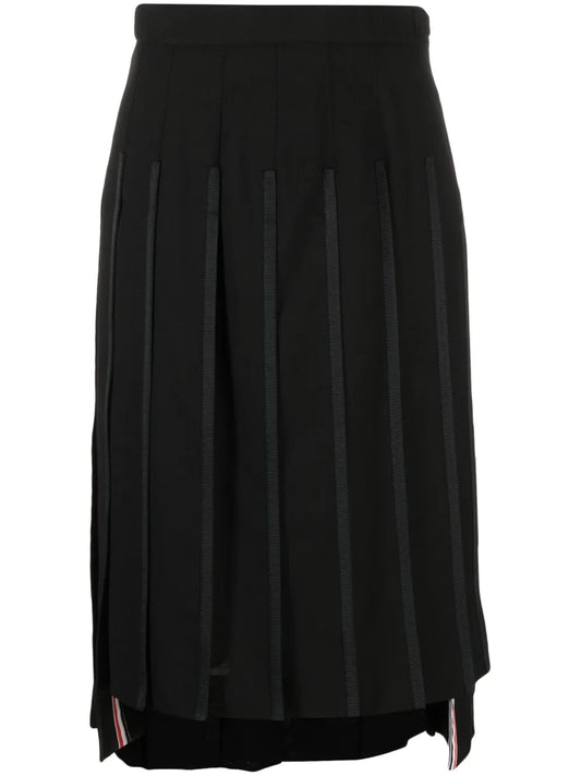 High-Waisted Pleated Skirt