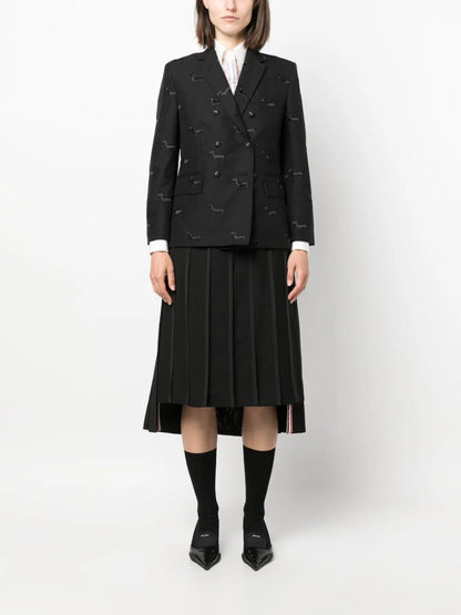 High-Waisted Pleated Skirt
