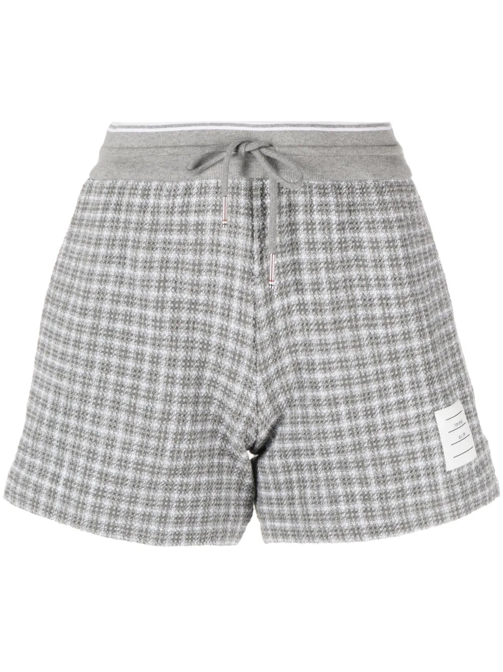 Checked Tweed Track Shorts