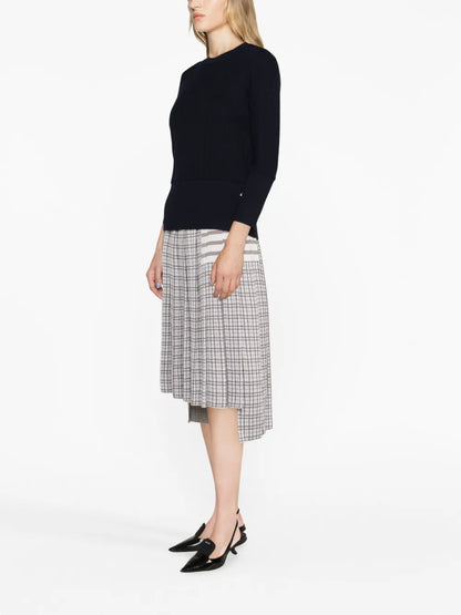 Chevron-Knit Virgin-Wool Sweater