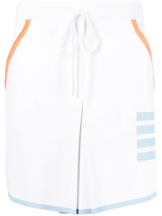 4-Bar Box Pleat Miniskirt