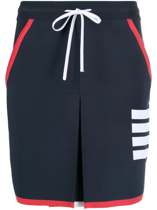 4-Bar Box Pleat Miniskirt