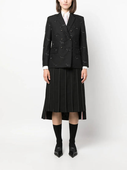 Rwb-Placket Transparent Silk Shirt