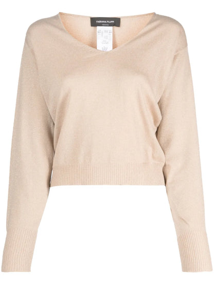 V-Neck Drop-Shoulder Jumper