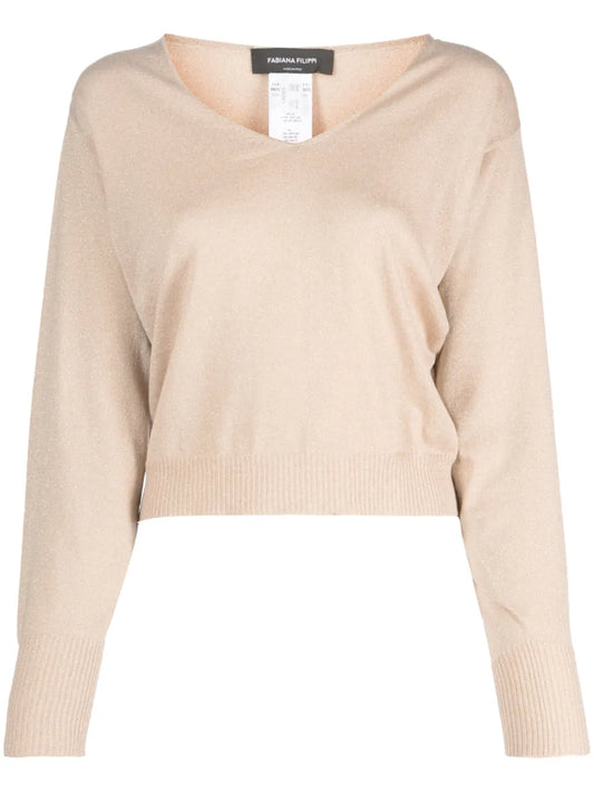 V-Neck Drop-Shoulder Jumper