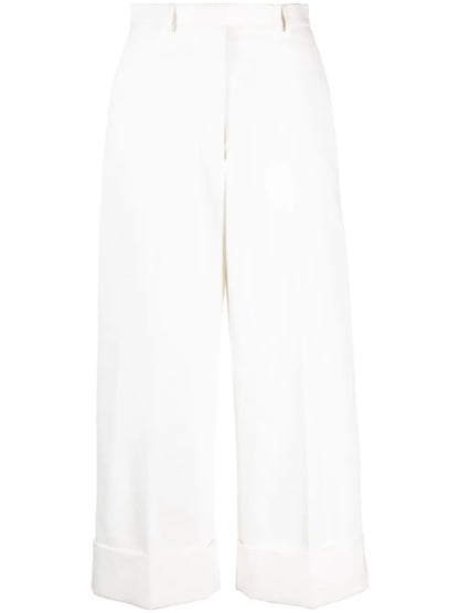 High-Waisted Wide-Leg Trousers