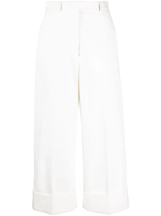 High-Waisted Wide-Leg Trousers