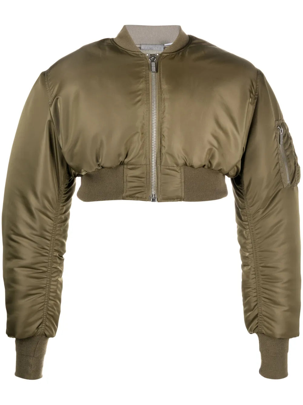 Cropped Padded Bomber Jacket
