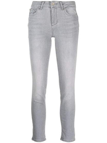 Logo-Patch Skinny Jeans