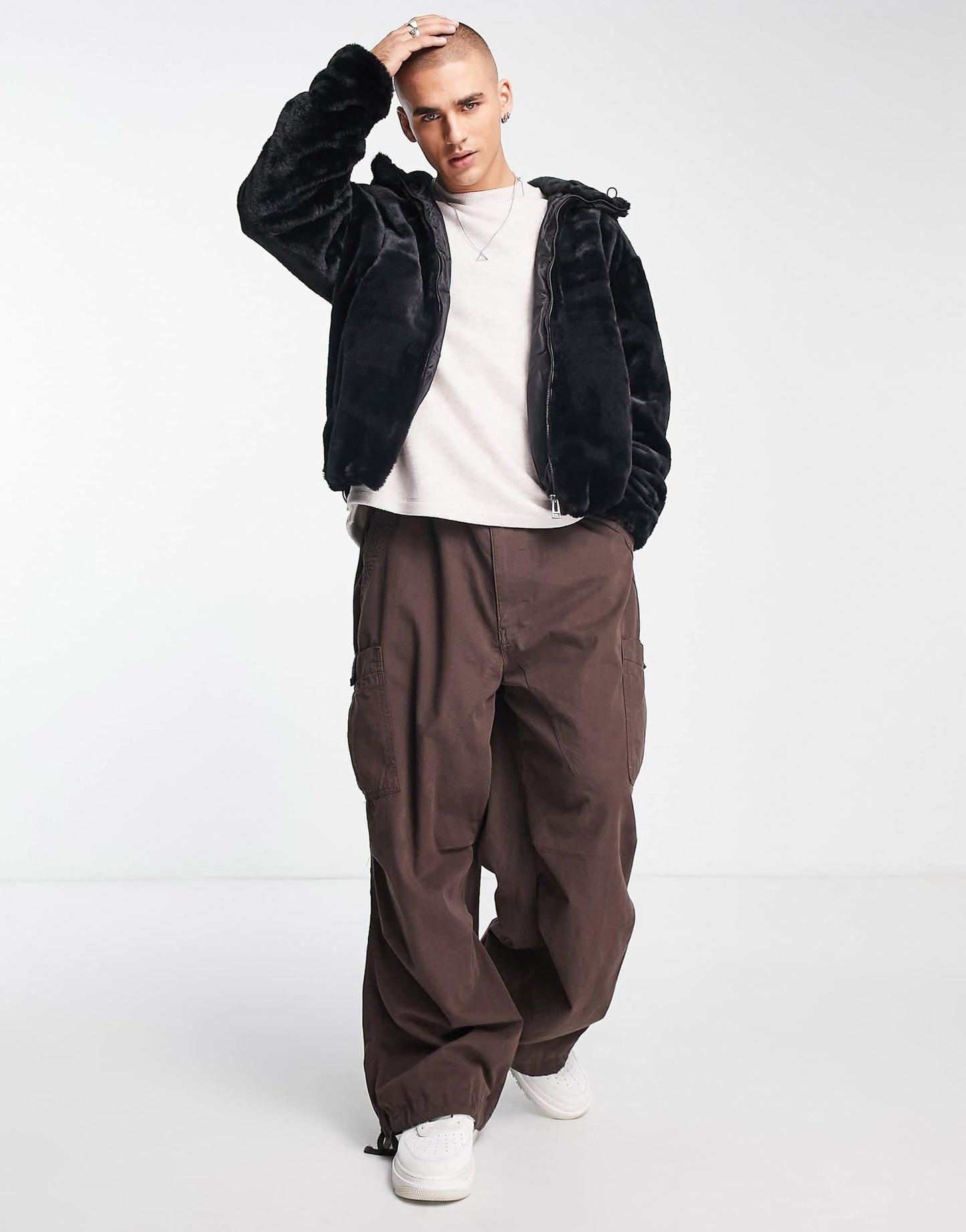 Faux Fur Hooded Jacket