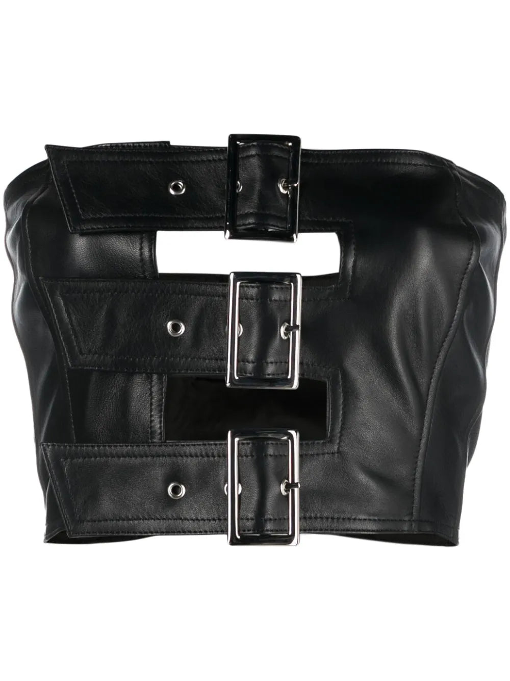 Cut-Out Buckled Bandeau Top