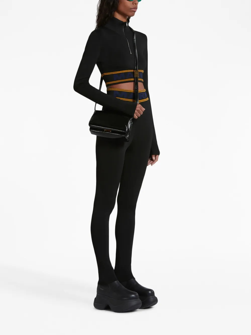 Logo-Underband Cropped Jumper