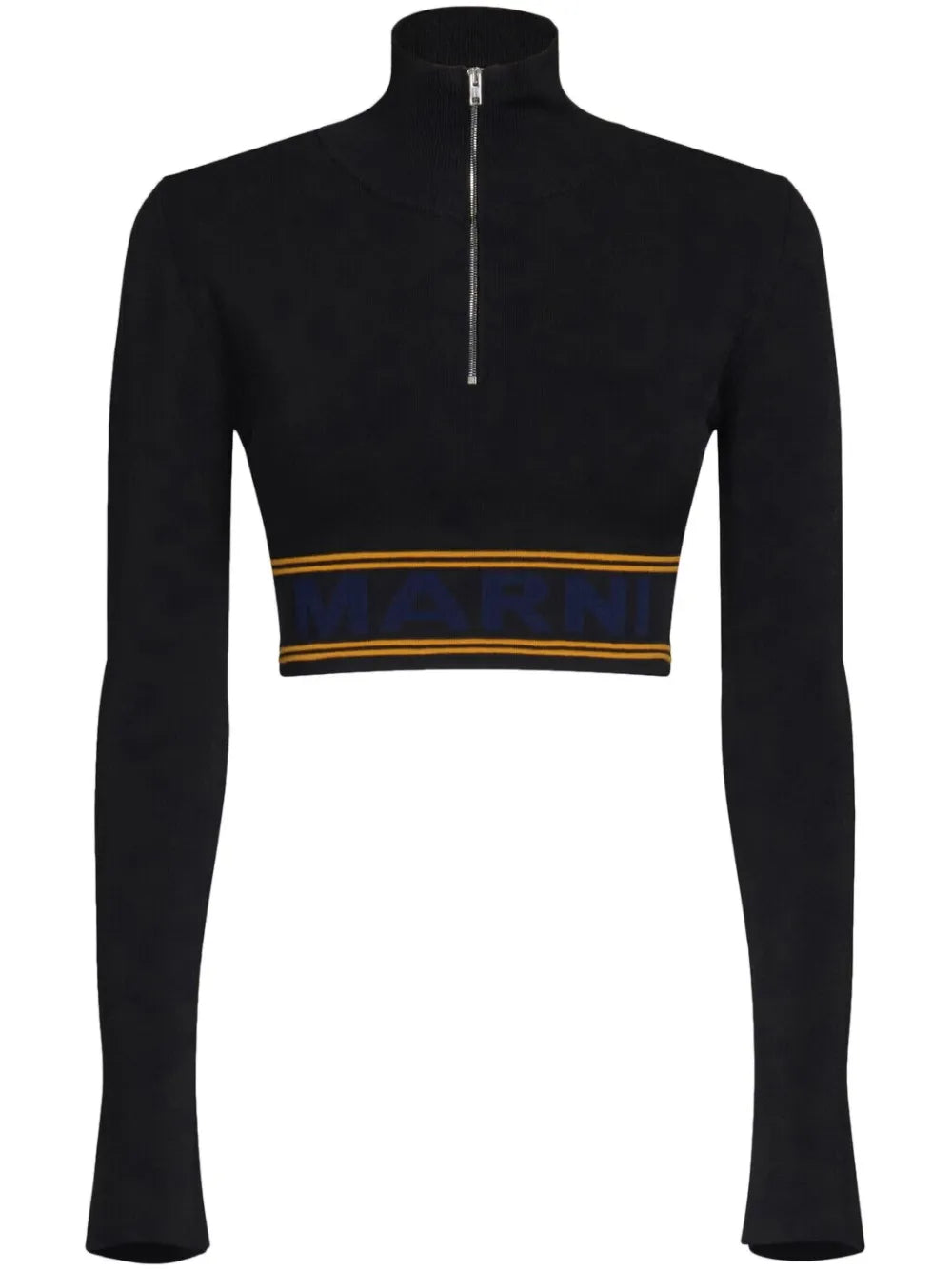 Logo-Underband Cropped Jumper