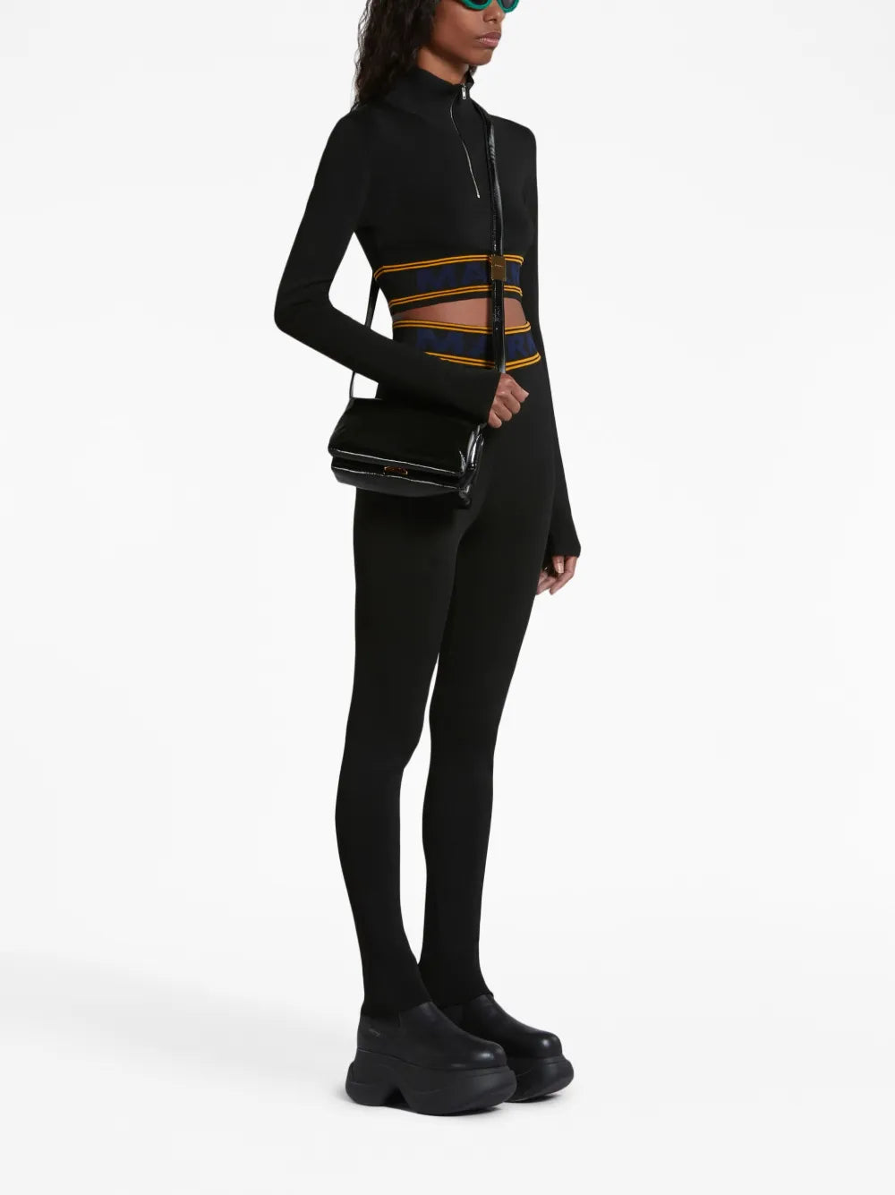 High-Waisted Logo-Waistband Leggings
