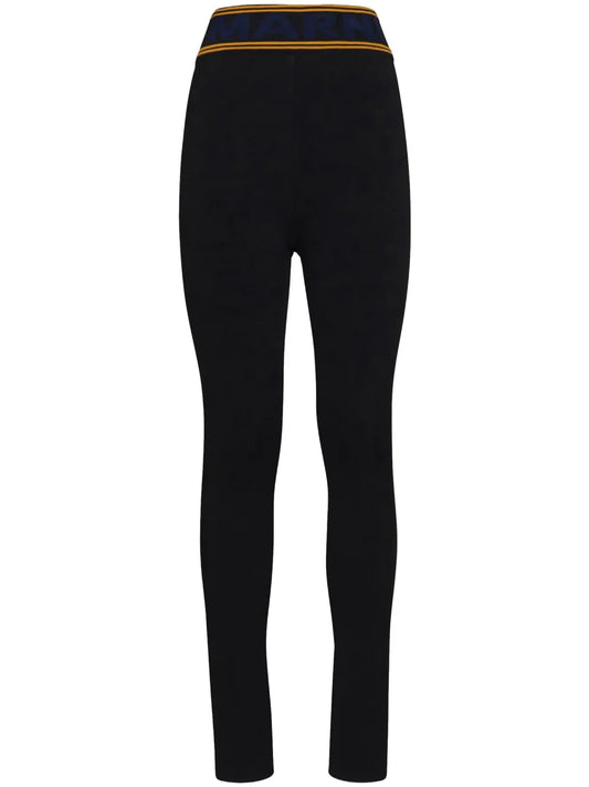 High-Waisted Logo-Waistband Leggings