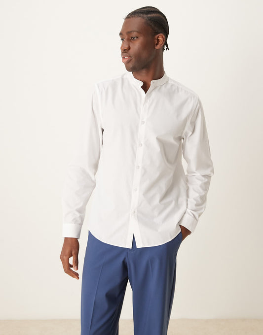 Long Sleeve Grandad Shirt