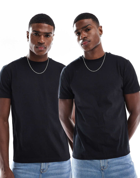 Essential 2 Pack Crew Neck T-Shirts